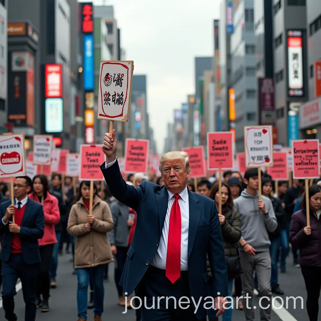 Vibrant-Protest-Against-Gooning-in-Tokyo-Led-by-Donald-Trump