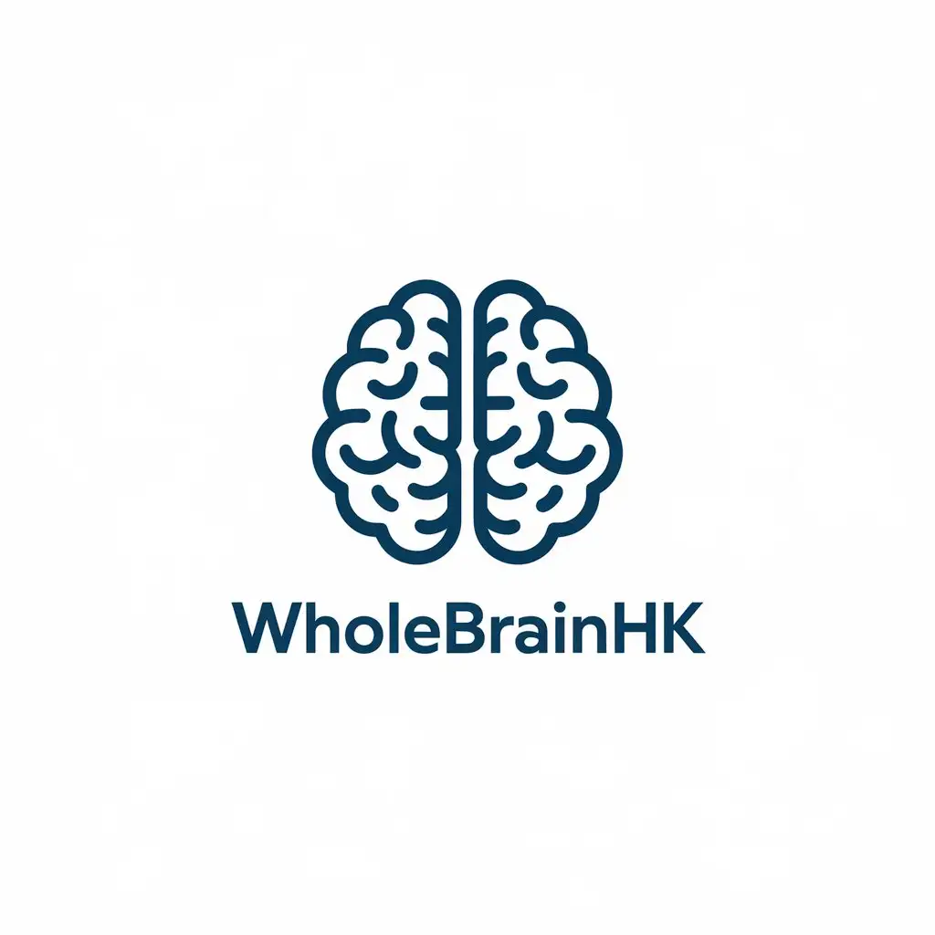 LOGO-Design-for-WholeBrainHK-Brain-Symbol-with-Educational-Clarity-on-White-Background