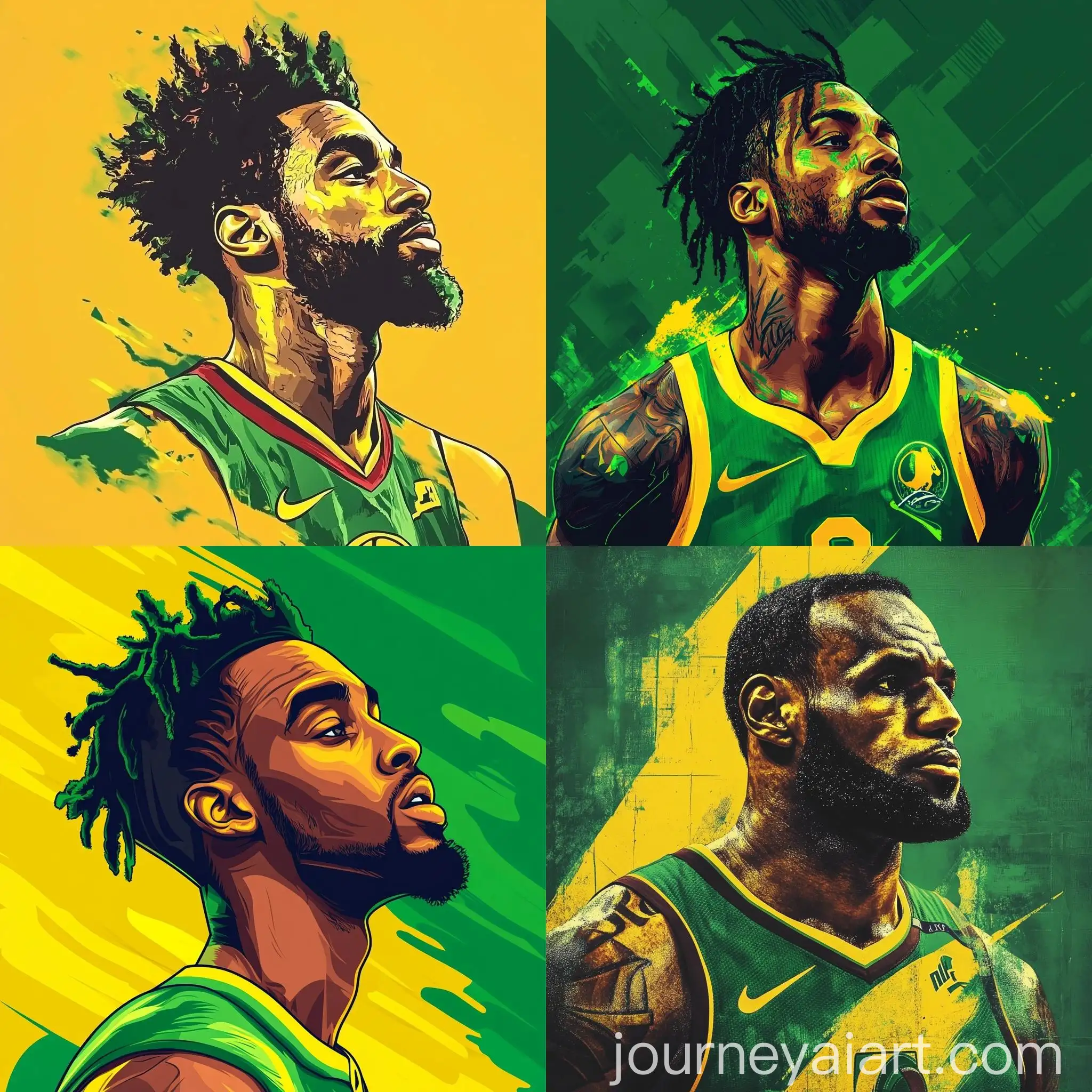 BrazilianInspired-Cleveland-Cavaliers-Profile-Picture-in-Green-and-Yellow
