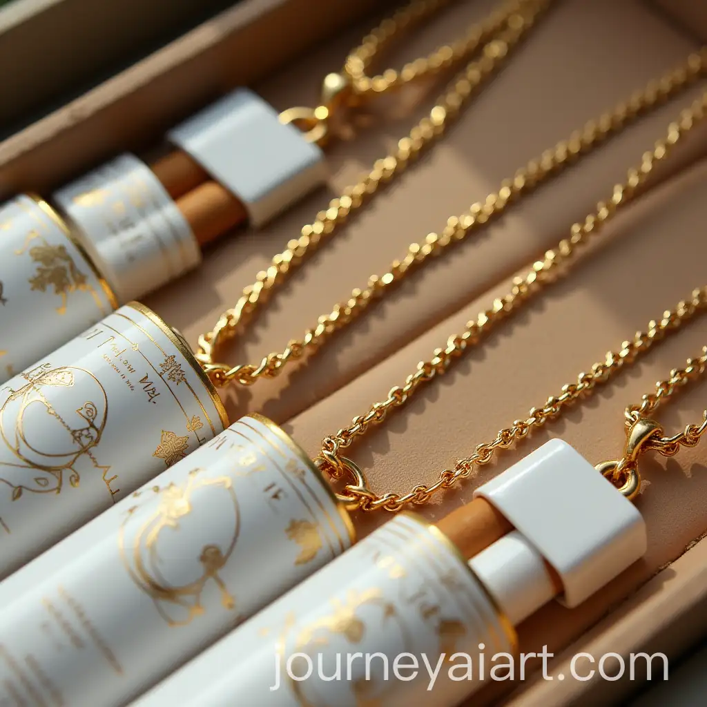 Jewelry-Box-with-Necklace-Pendants-and-Smile-Logo-Shaped-Like-a-Cigarette-Pack