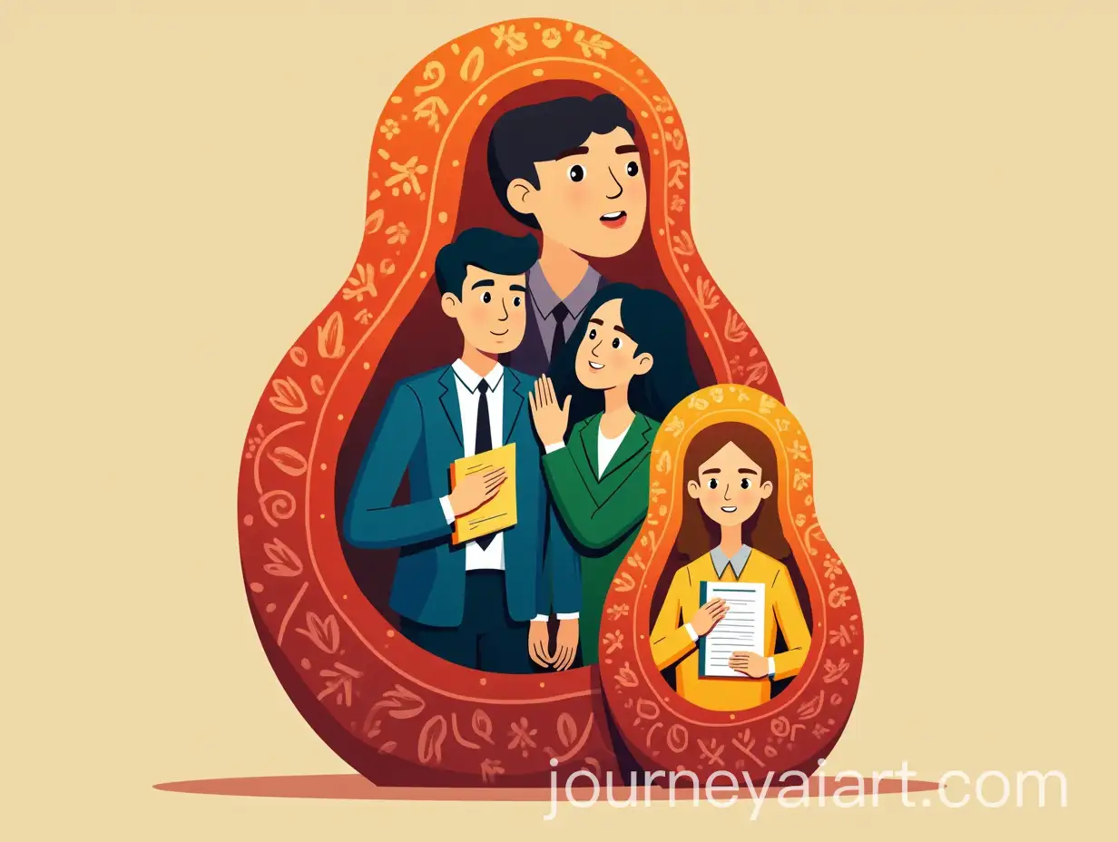 Illustration-of-Matryoshka-Dolls-Representing-Managers-Growth