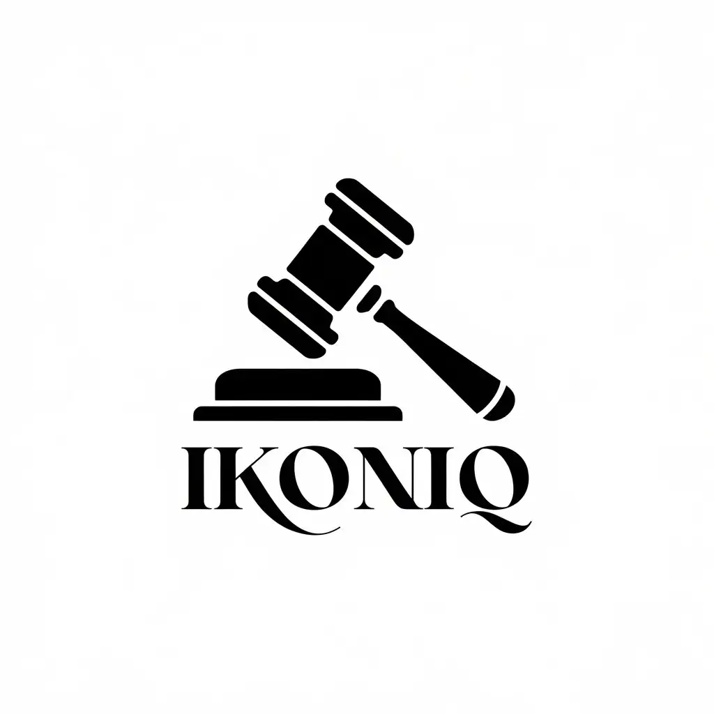 LOGO Design for ikoniq Elegant Cursive Text for Legal Industry