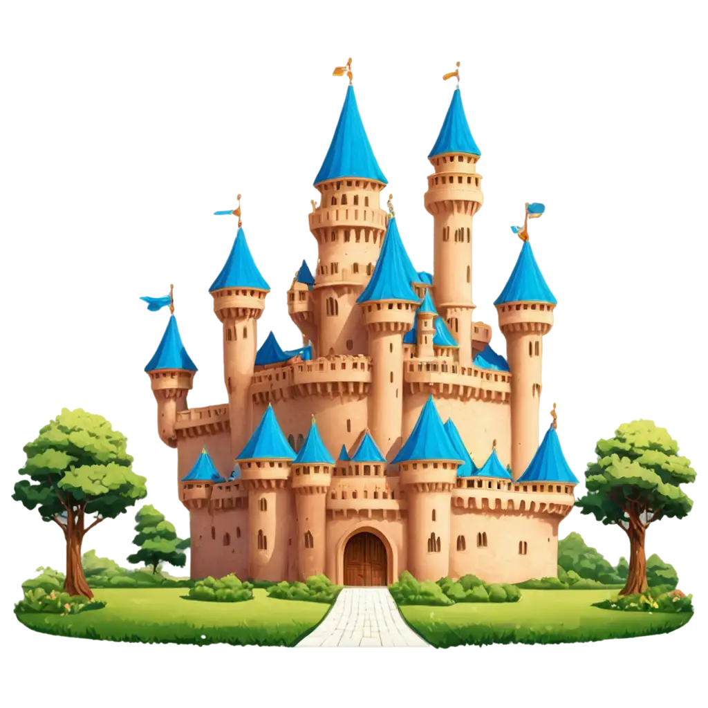 Magic-Land-Palace-Cartoon-PNG-Image-A-Stunning-Digital-Creation-for-Creative-Projects