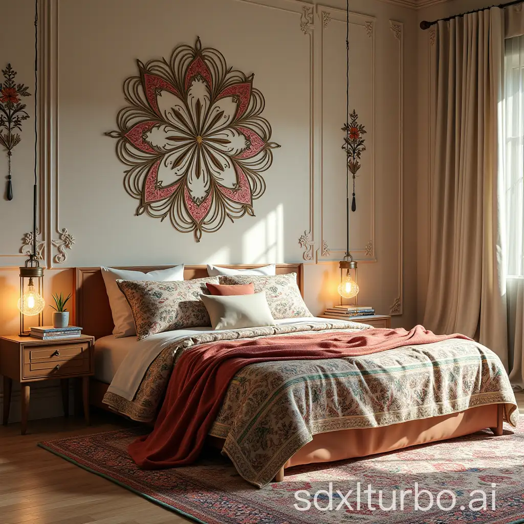 Iranian-Cultural-Design-Symbolic-Geometry-and-Poetry-Inspired-Bed