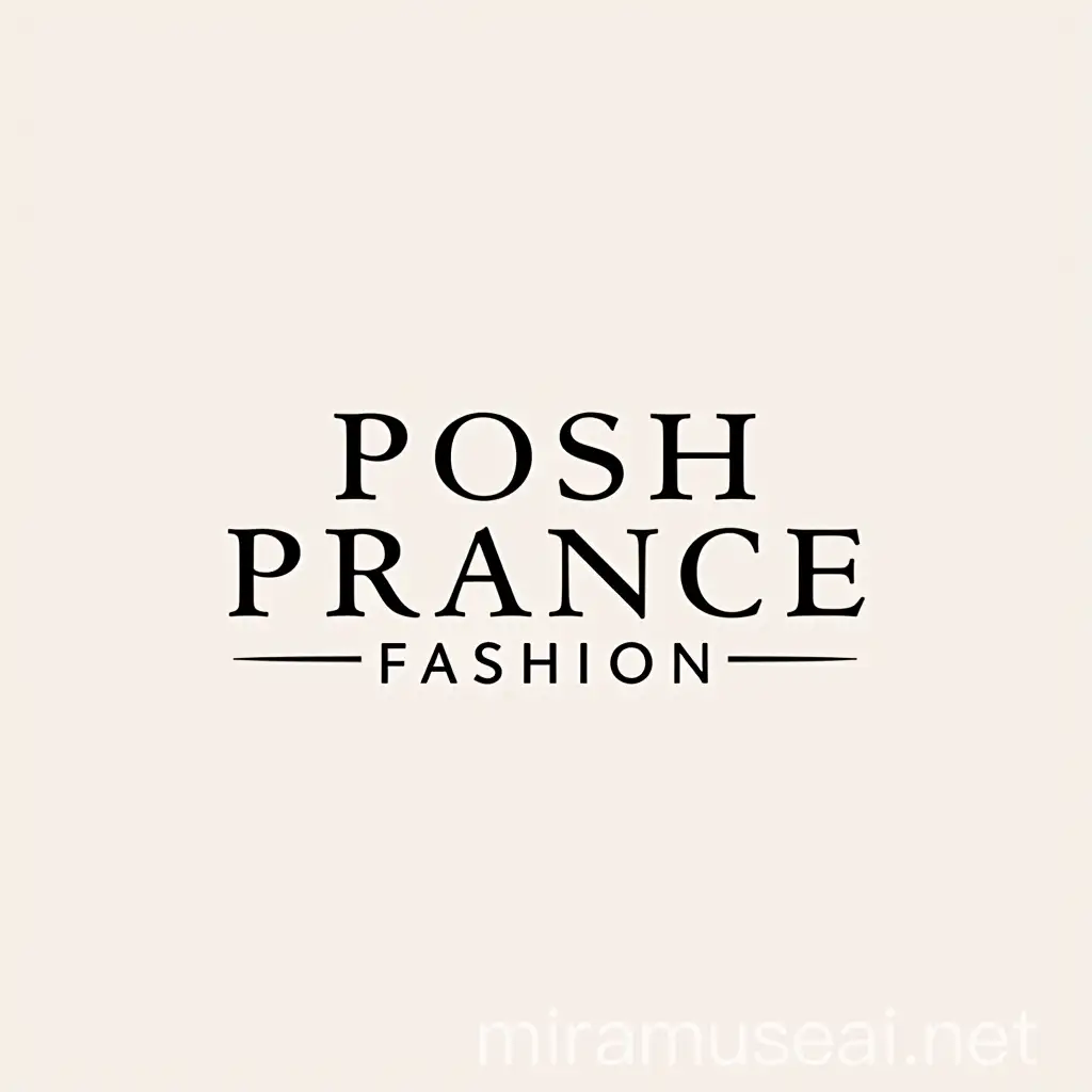 Elegant and Timeless Brand Logo for Posh Prance Fashion