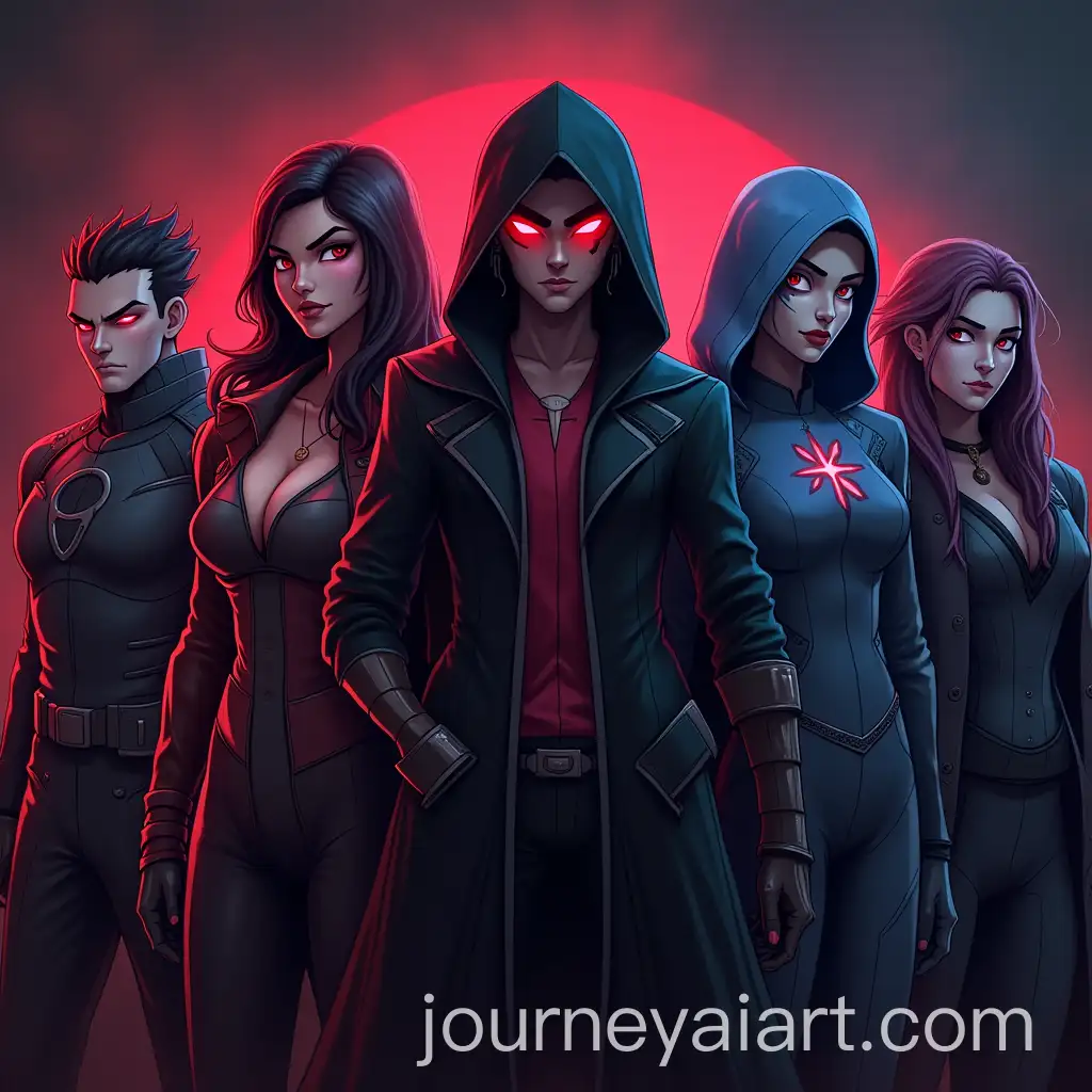 League-of-Legends-Characters-Zed-Elise-Kaisa-and-Shaco-in-Dynamic-Wallpaper