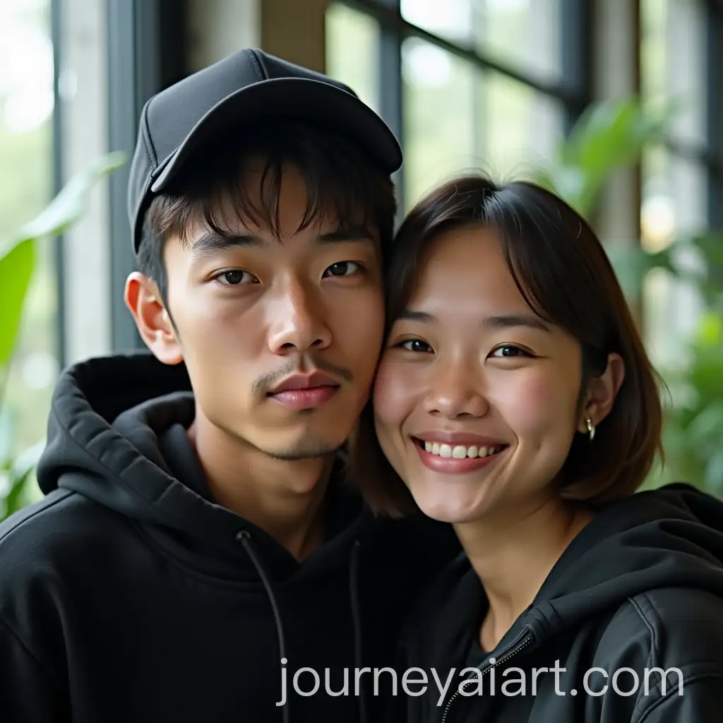 Candid-Indonesian-Student-Hug-in-Modern-Indoor-Setting