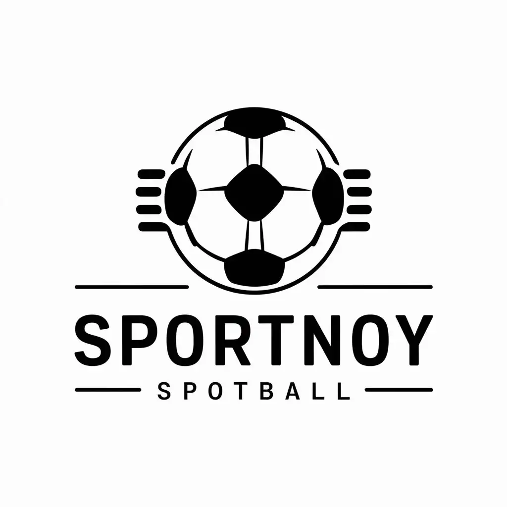 a vector logo design,with the text "SportNOY", main symbol:football,Moderate,be used in Sports Fitness industry,clear background