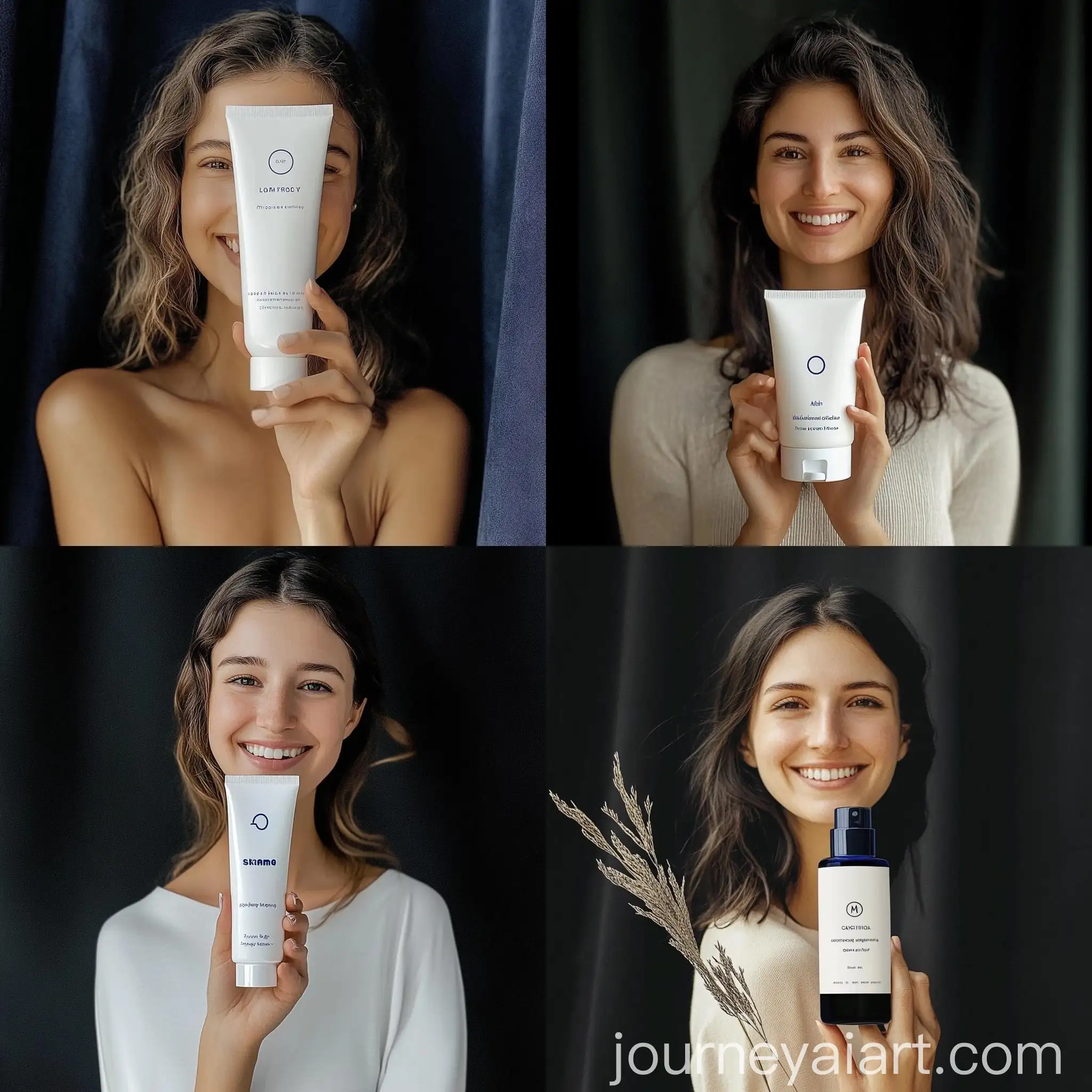 Smiling-Woman-Holding-Product