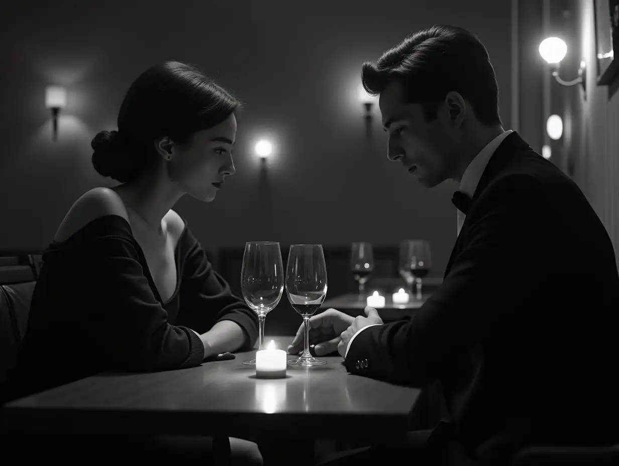 1960s-Stylish-Cafe-with-Vintage-Fashion-and-Chiaroscuro-Lighting