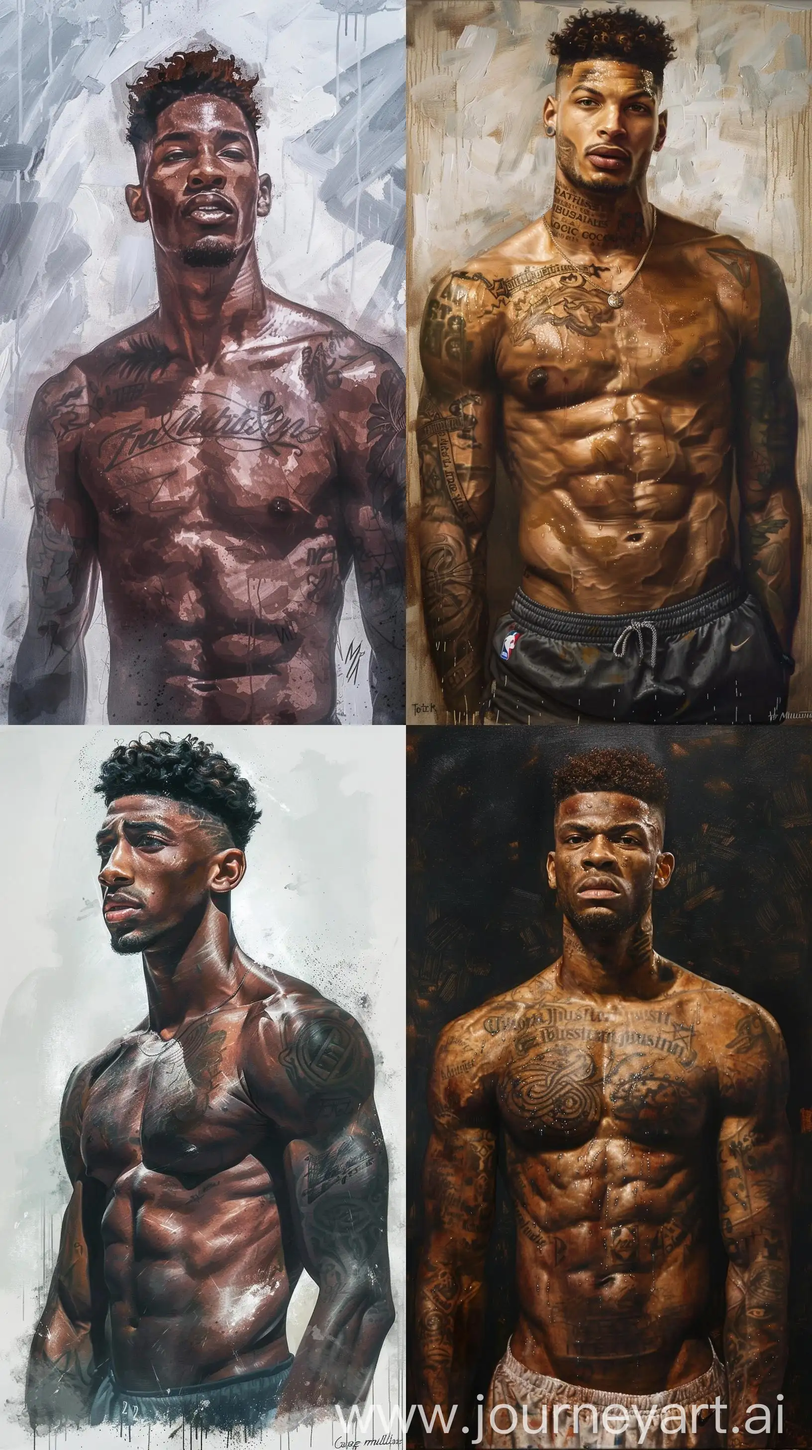 Young-NBA-Athlete-Patric-Cooper-in-a-Realistic-and-Mythological-Oil-Painting-Style