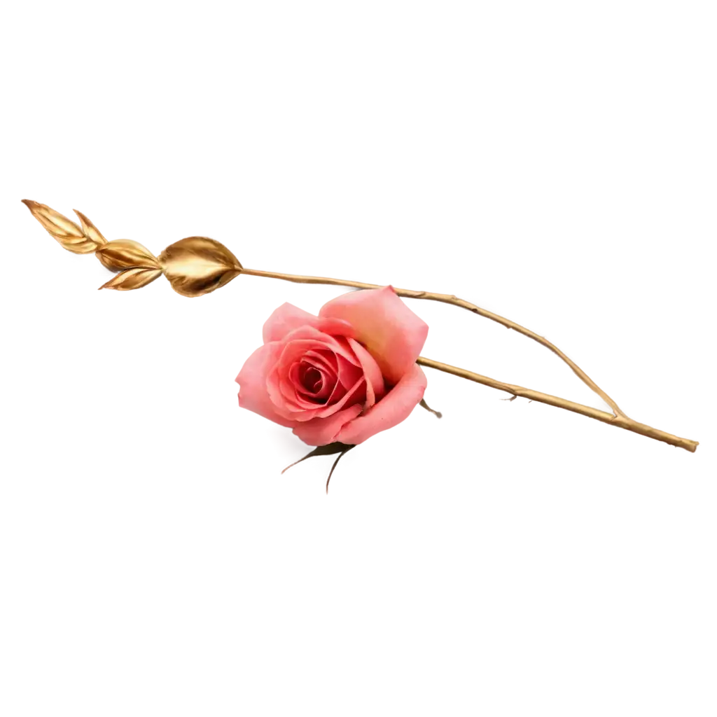 PNG-Image-of-Golden-Toasts-with-Pink-Roses-AI-Art-Creation