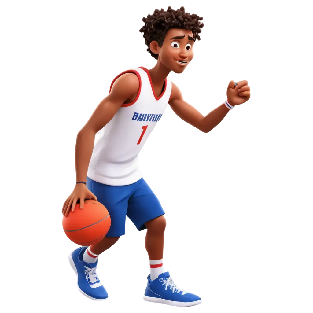 Cartoon-Basketball-Player-PNG-Image-in-Blue-White-and-Red-Uniform-HighQuality-Illustration-for-Sports-Websites-and-Articles