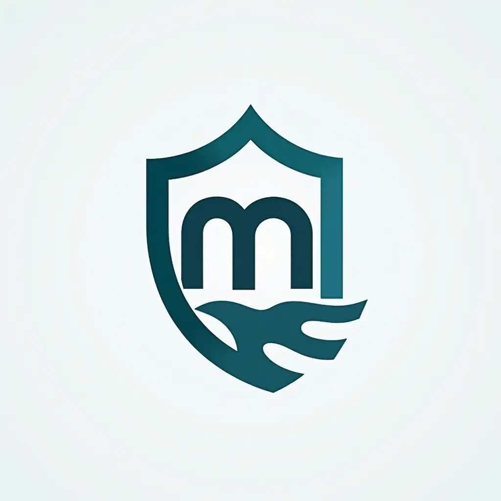 Logo for business Mimoza Saliu consultancy, business security training, real estate