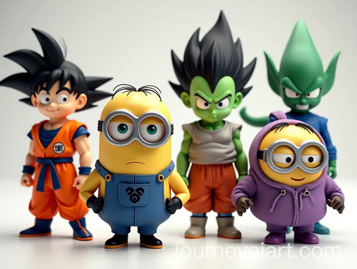 Cute-3D-MinionStyle-Characters-Goku-Frieza-Piccolo-Vegeta-and-Cell