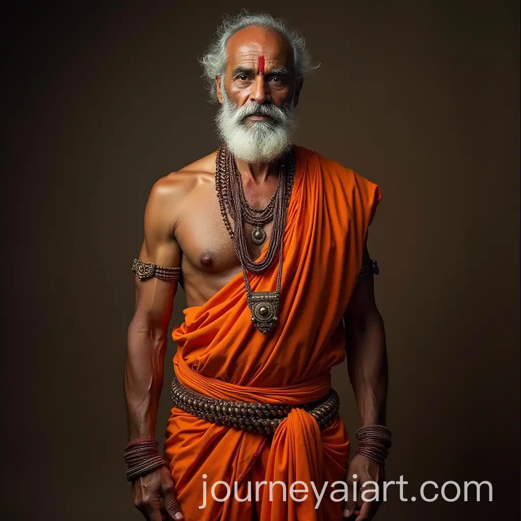 60YearOld-Muscular-Bhishma-Pitamah-in-Traditional-Indian-Attire