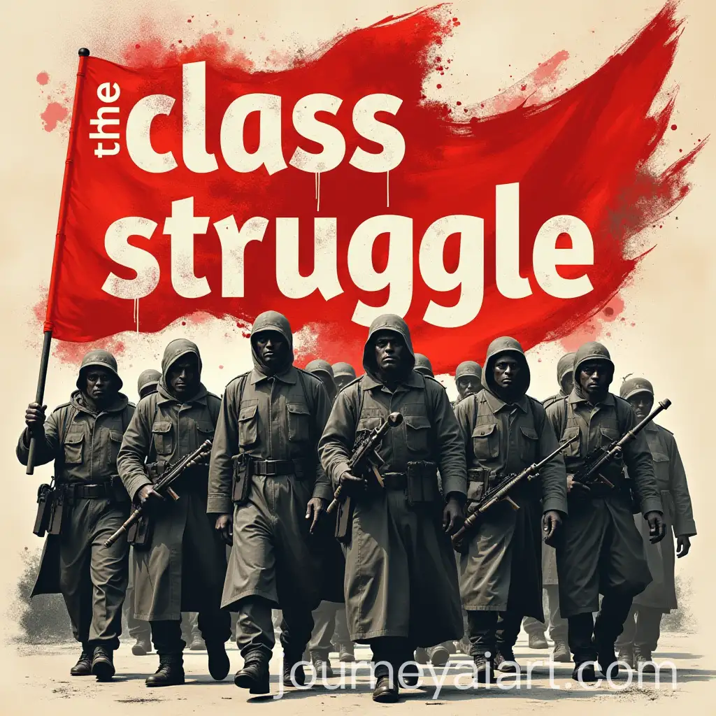 The-Class-Struggle-Poster-with-Bold-Inscription-and-Symbolic-Imagery