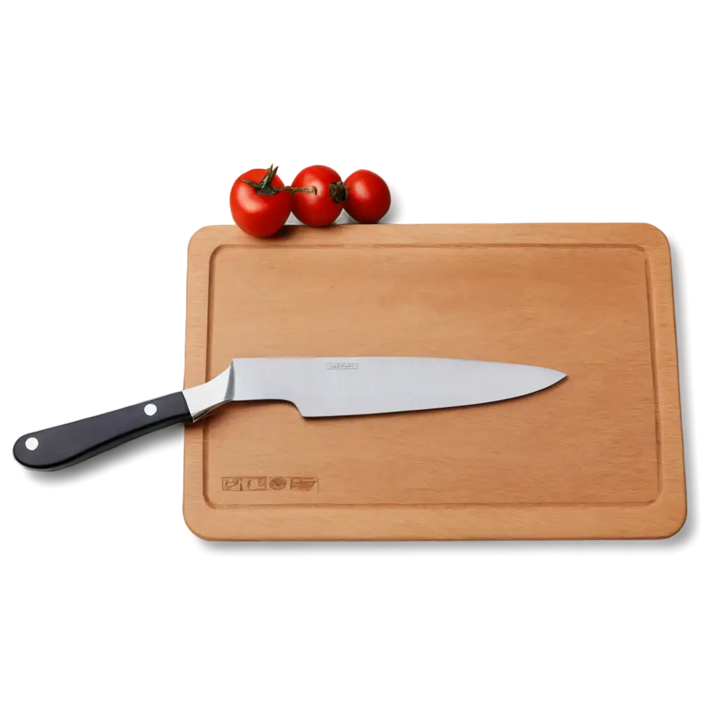 HighQuality-PNG-of-a-Kitchen-Chopping-Board-with-Knife-for-Culinary-Inspiration