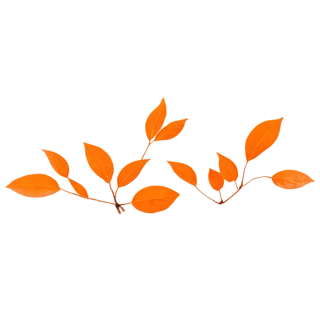 orange leaves