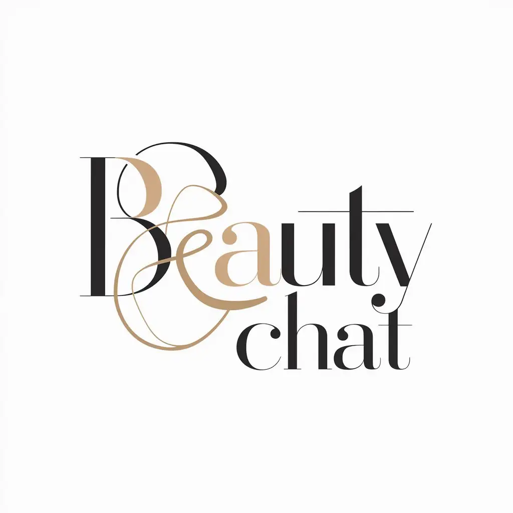 Elegant-BEAUTY-CHAT-Logo-Design