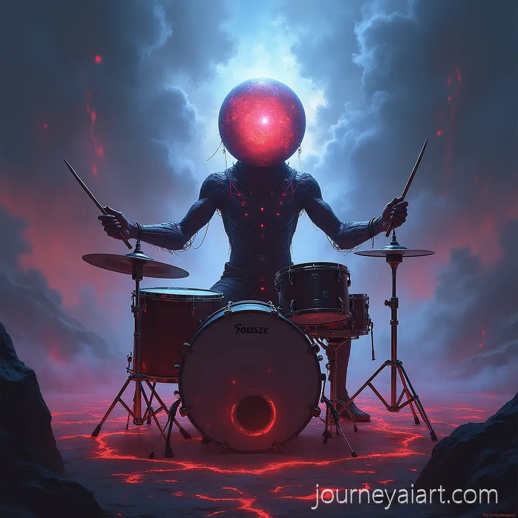 Dark-Fantasy-Drummer-Snareclipse-PerformingMystical-Drummer-Illustration-in-Ethereal-Battlefield