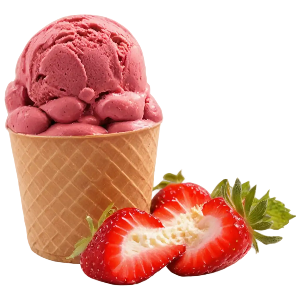 HighQuality-PNG-Image-of-a-Strawberry-Ice-Cream-Cup-Perfect-for-Your-Digital-Projects