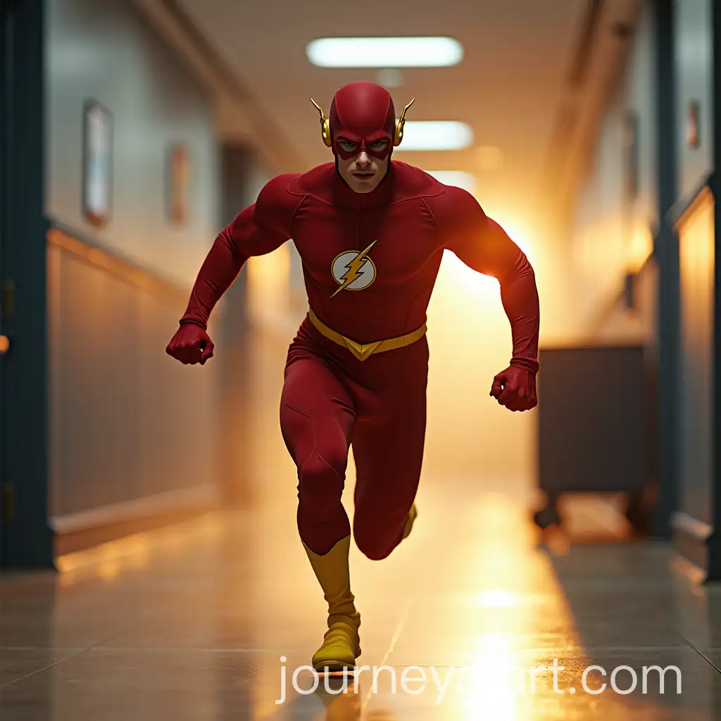 Student-Rushing-to-Class-with-MidAir-Somersault