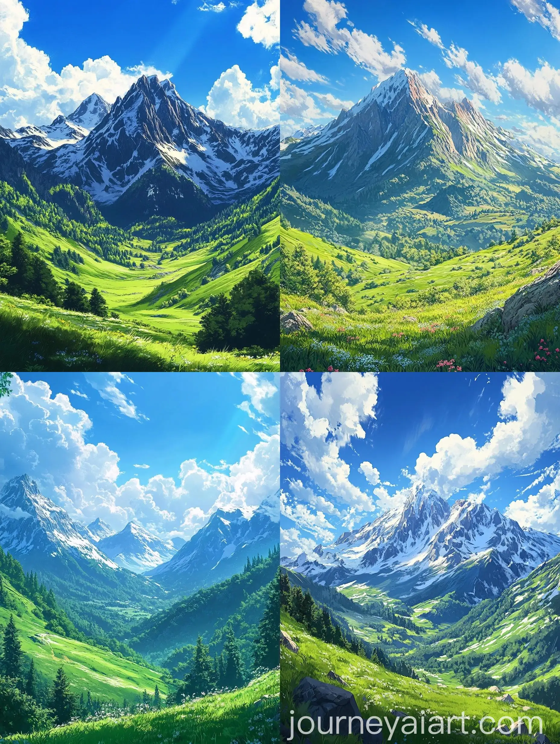 Serene-Anime-Mountain-Landscape-with-Green-Meadows-and-Distant-Peaks