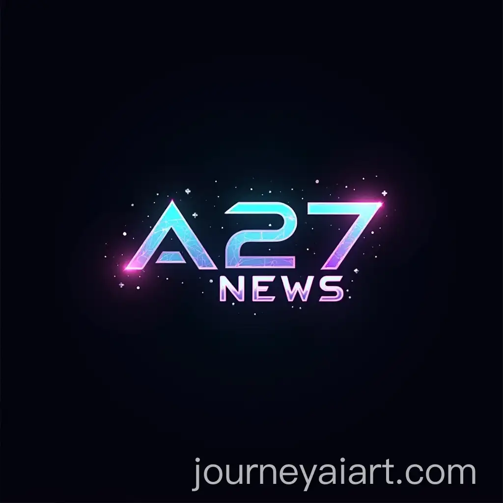 Cyberpunk-Logo-Design-A27-NEWS-in-Futuristic-Style