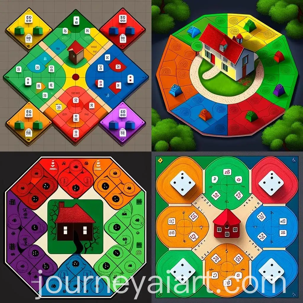 Colorful-Board-Game-Path-with-Mathematical-Ending