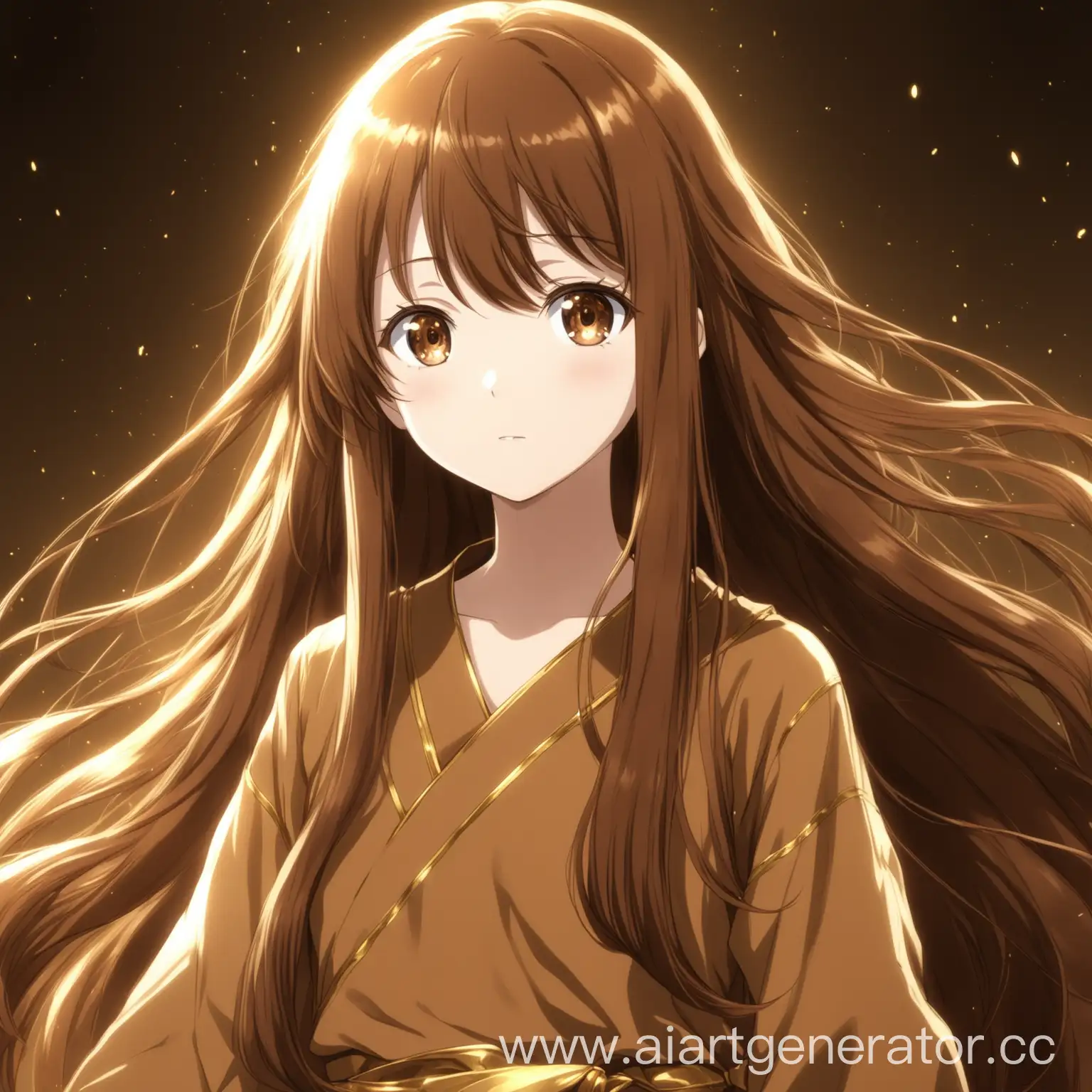 Anime-Young-Girl-with-Long-Chestnut-Hair-and-GoldenTinted-Brown-Eyes