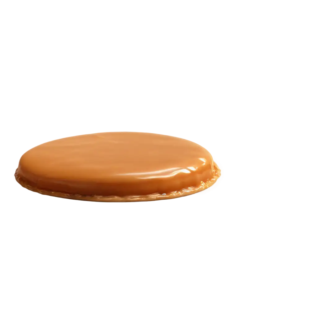 HighQuality-PNG-Image-of-a-Single-Unwrapped-Gourmet-Caramel-Patty-in-Video-Game-Style