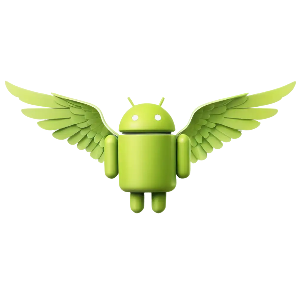 Modern-Android-Logo-with-Wings-HighQuality-PNG-Image-for-Versatile-Digital-Use