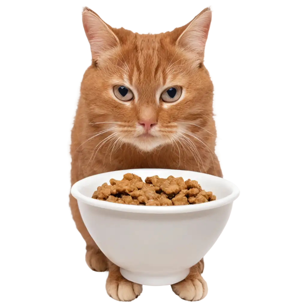 HighQuality-PNG-Image-of-a-Cat-Eating-Food-Enhance-Your-Content-with-Clarity