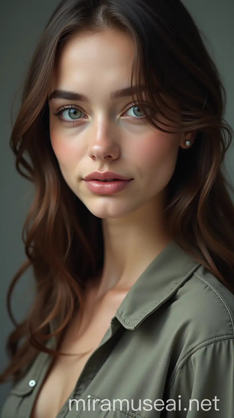 Realistic Portrait of a Face and Body