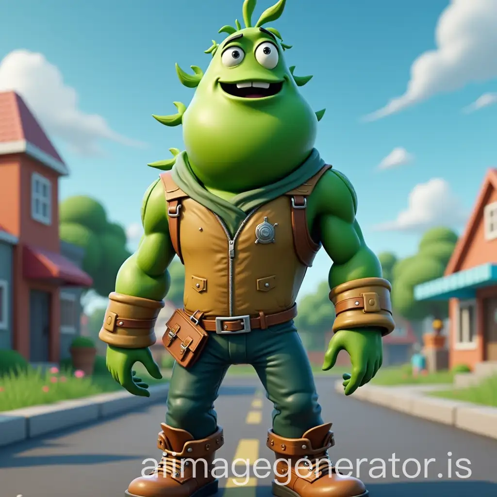 fortnite character as tall as three peas if you have a car problem go to the Q.G of the peas