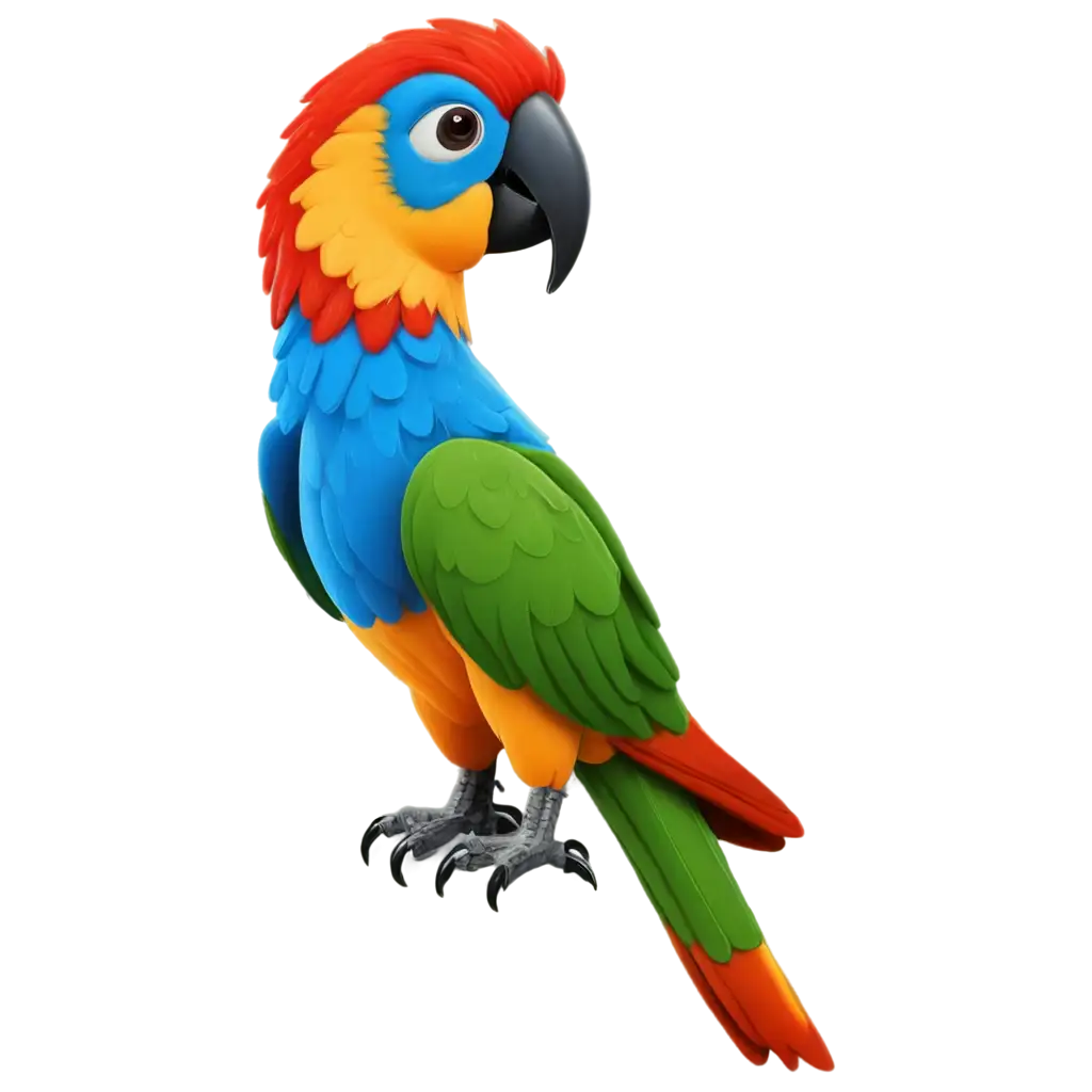 Vibrant-Cartoon-Parrot-PNG-Image-for-Creative-Projects