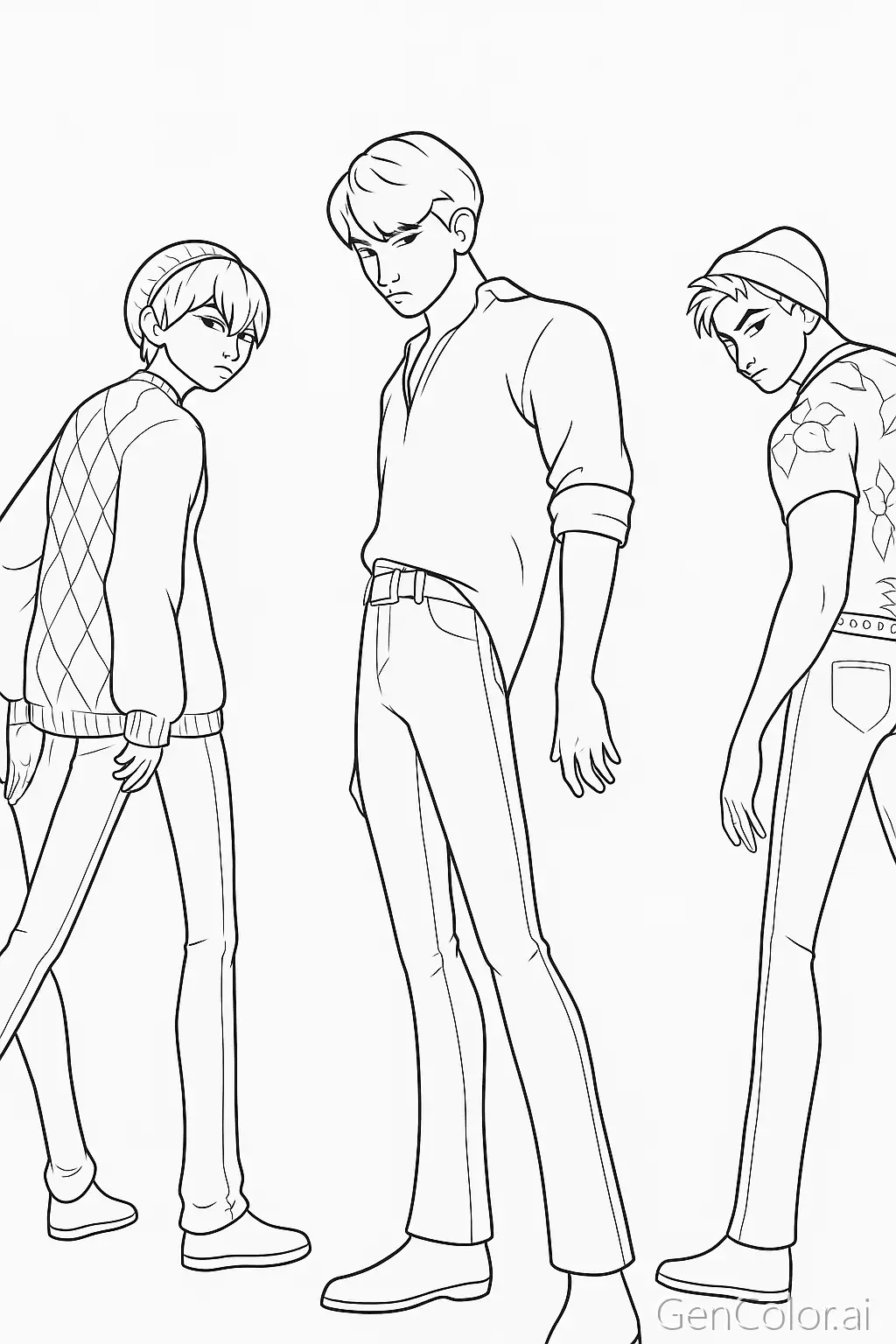 Free Saja Boys Kpop Demon Hunters Coloring Pages Generator 41 Saja Free Saja Boys Kpop Demon Hunters Coloring Pages Generator 41 Saja