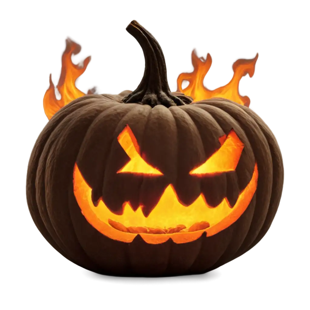 Burning-Pumpkin-PNG-A-Fiery-Addition-to-Your-Digital-Creations