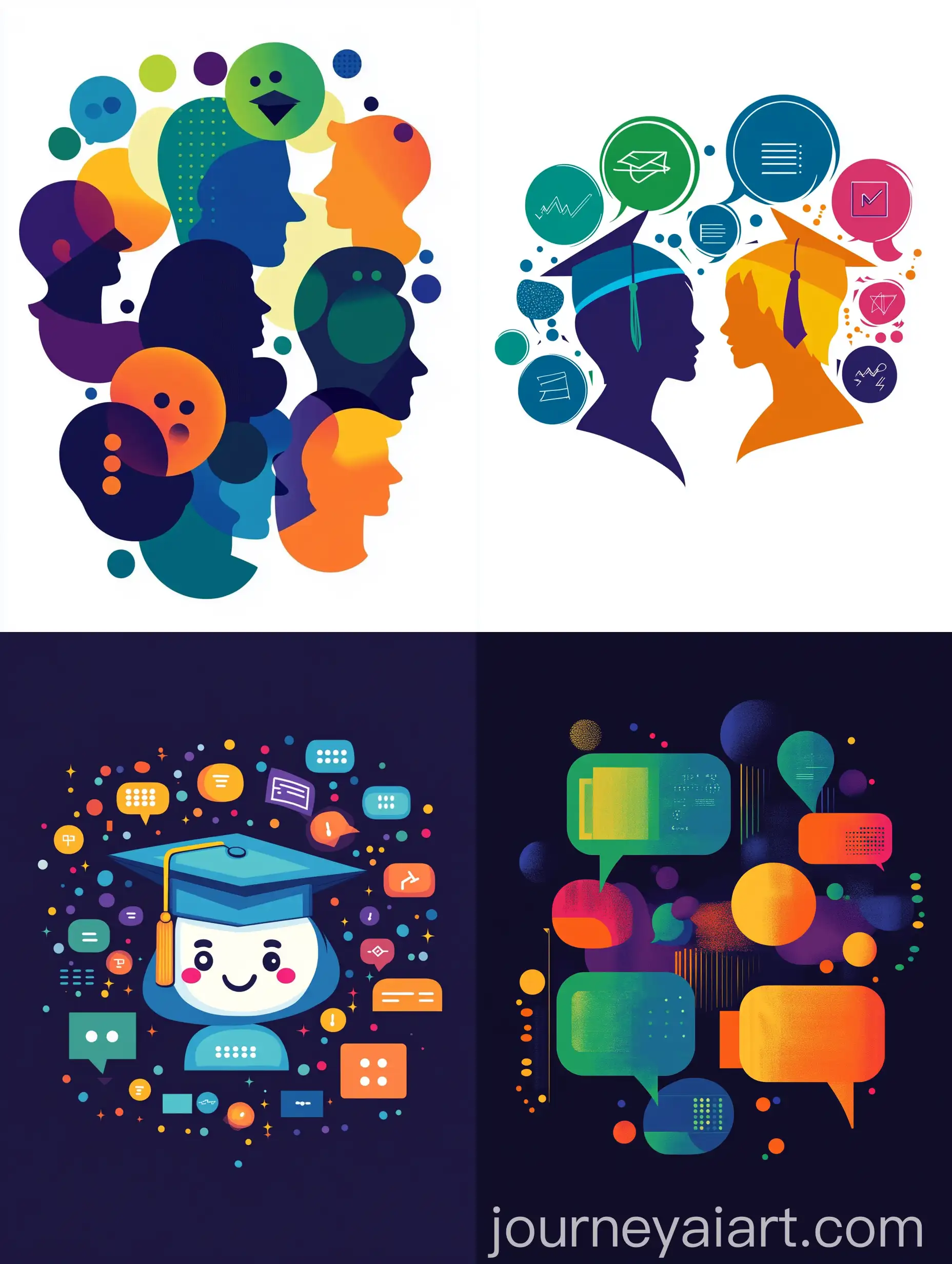 Modern-IT-University-Masters-Chat-Group-Logo-with-Coding-Symbols-and-Graduation-Cap