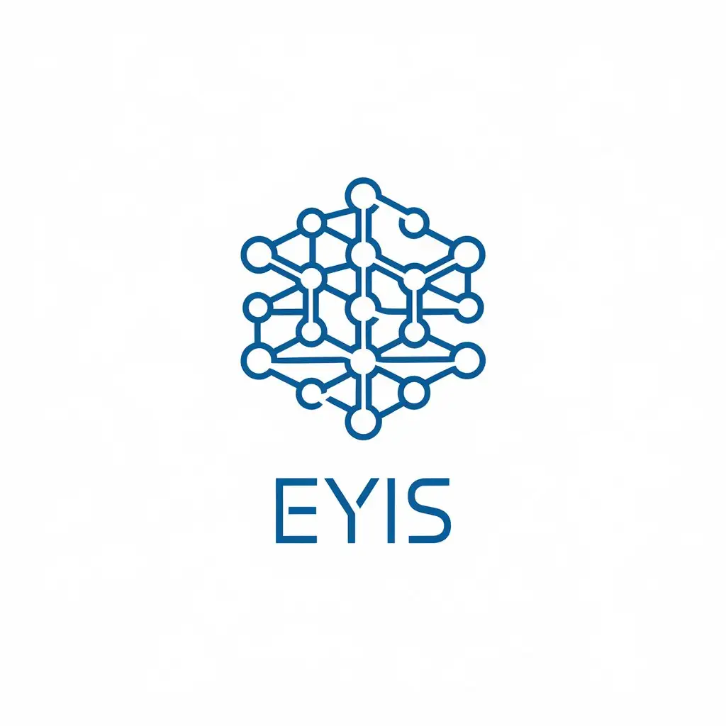 LOGO Design for EYIS Vector Logo with Text and Scientific Research Symbolism for Education Industry