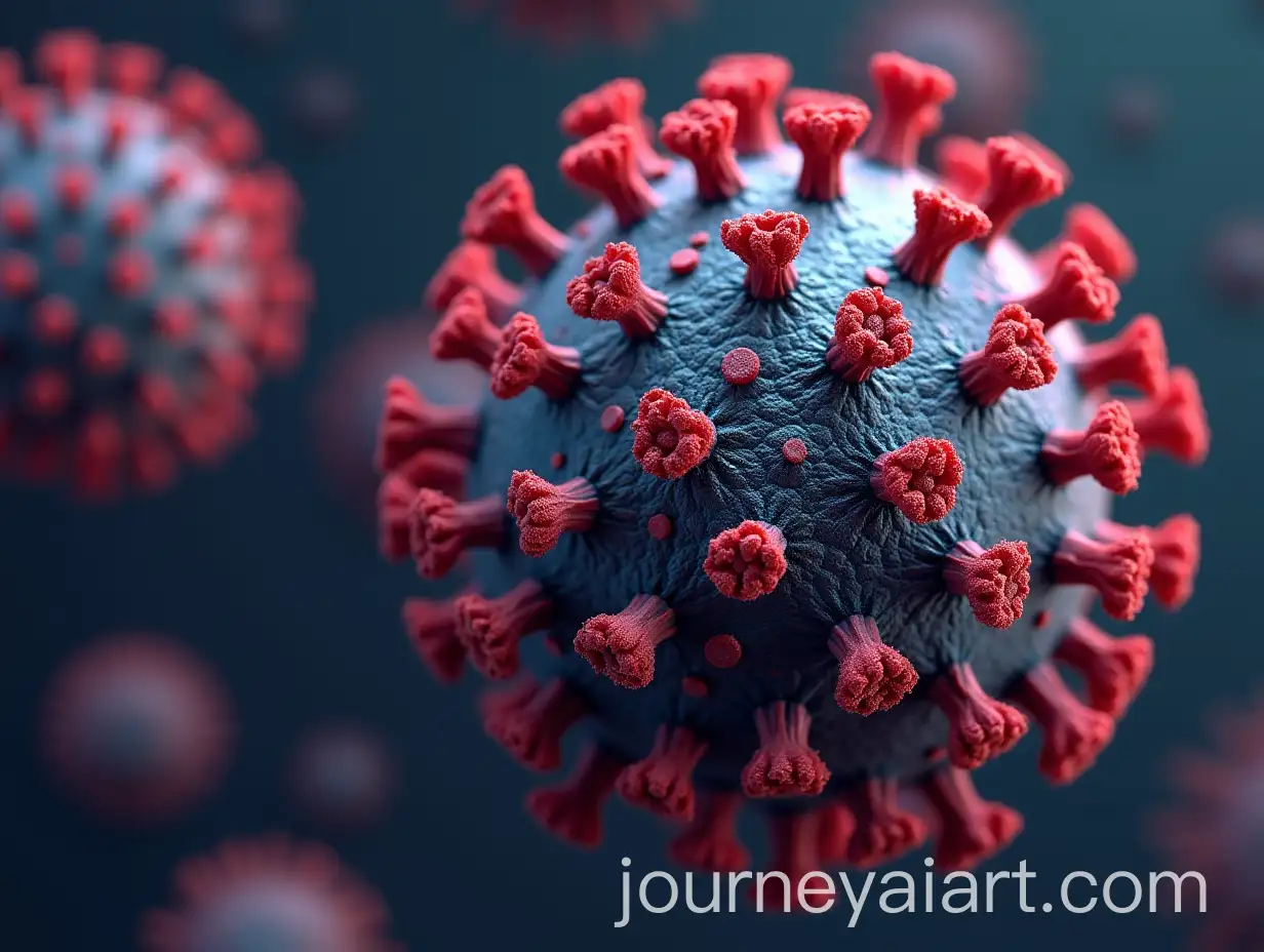 3D-Rendering-of-Virus-with-Detailed-Structure-and-Vibrant-Colors