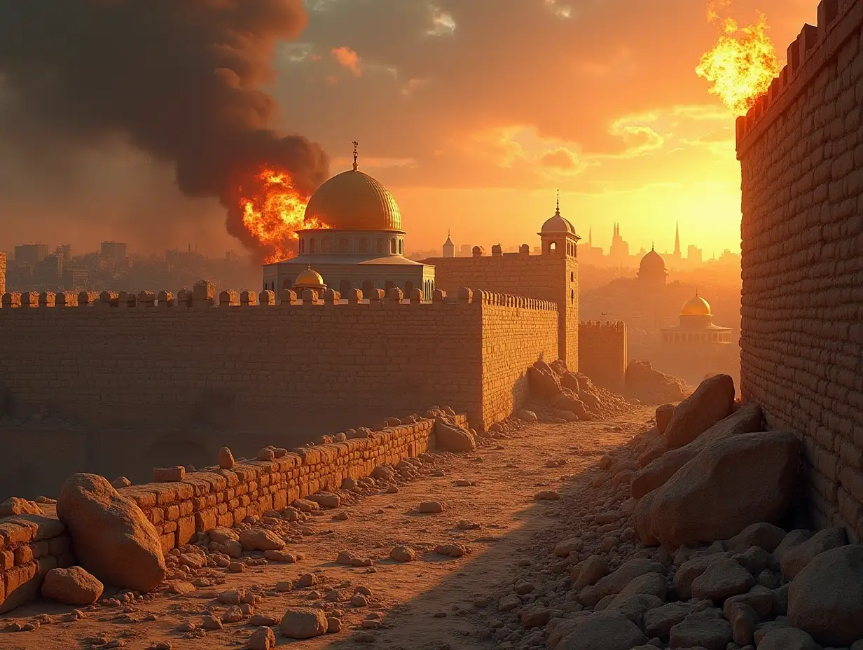 You see the distress that we are in, how Jerusalem lies waste, and its gates are burned with fire. Come and let us build the wall of Jerusalem, that we may no longer be a reproach.