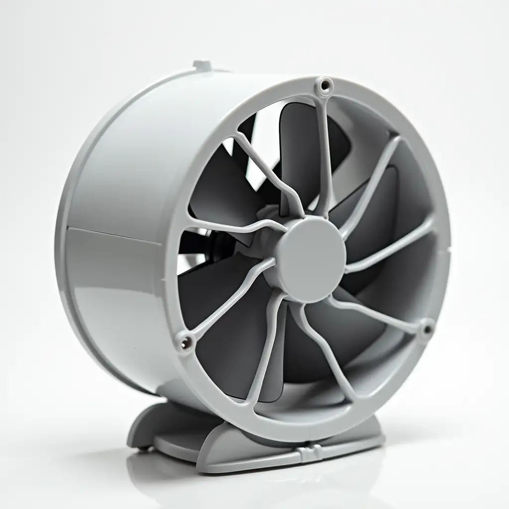 Portable fan on a transparent background