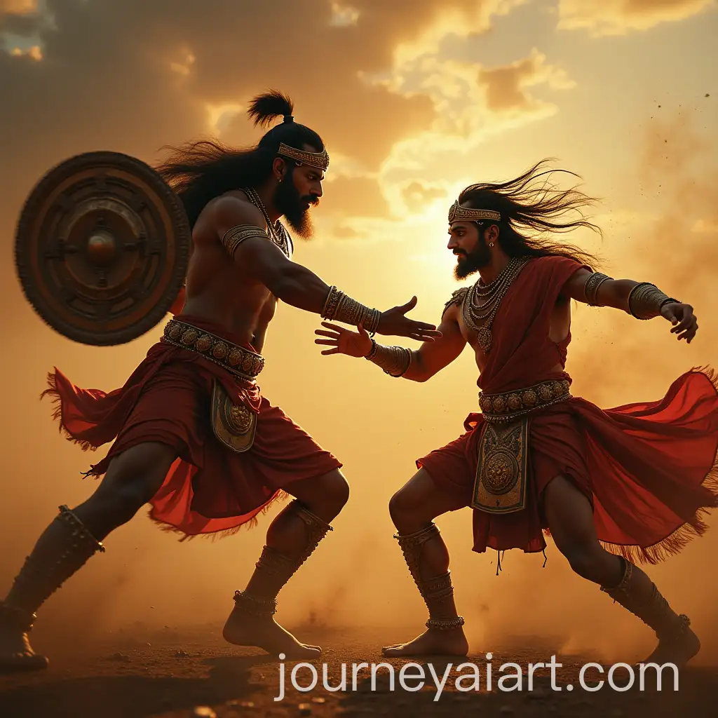 Surya-Putra-KarnaAI-Image-Prompt-Expansion-and-Arjuna-Epic-Battle-Scene