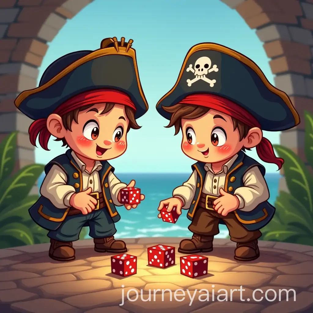 Two-Cartoon-Pirates-Playing-Dice-in-a-Fun-Adventure-Scene