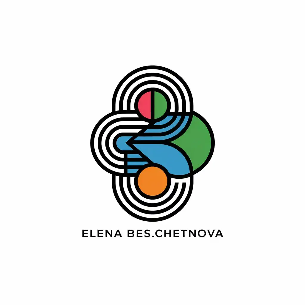 LOGO-Design-For-Elena-Besschetnova-Elegant-Vector-Logo-for-Web-Designer-Portfolio