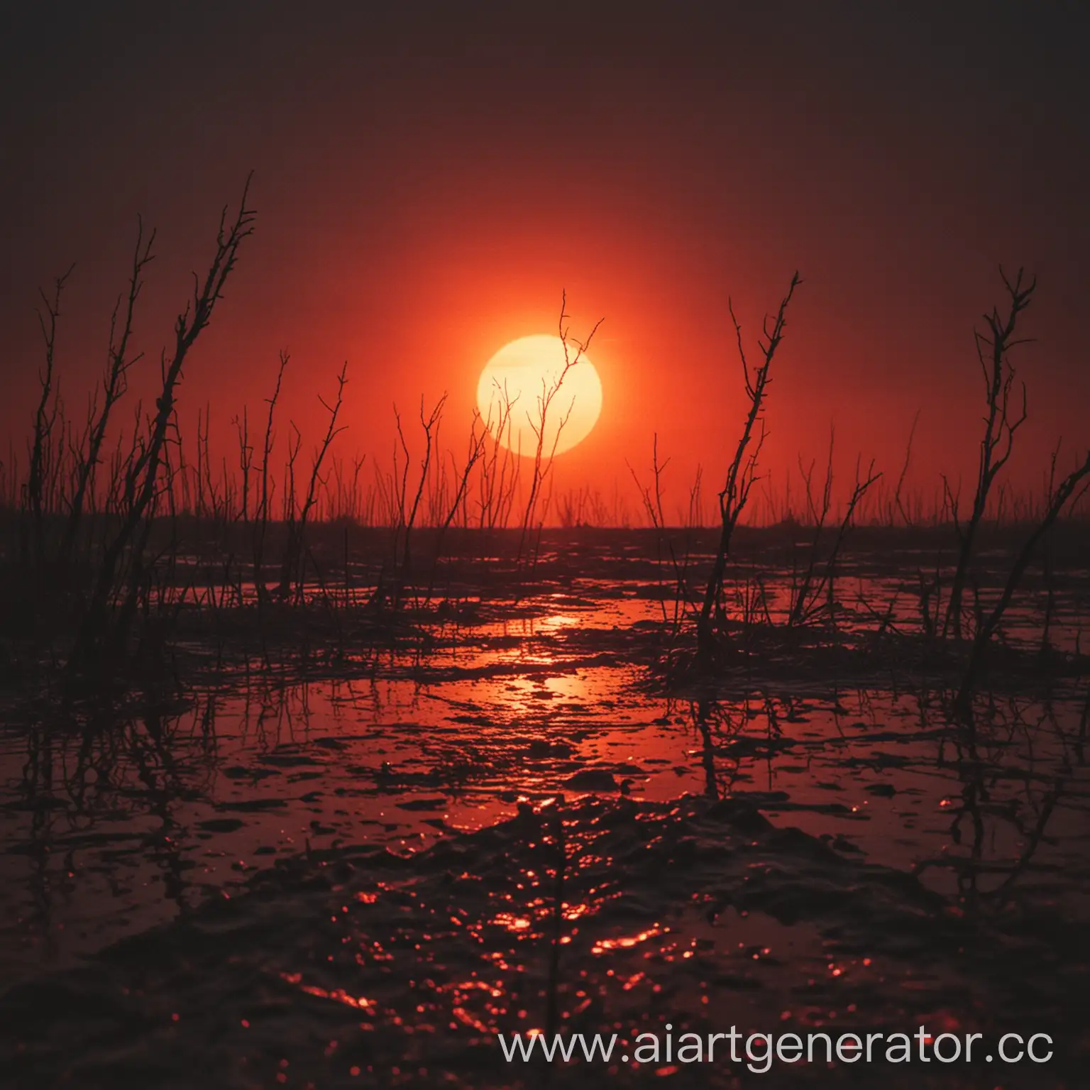 Bloody-Sunrise-over-Misty-Mountains