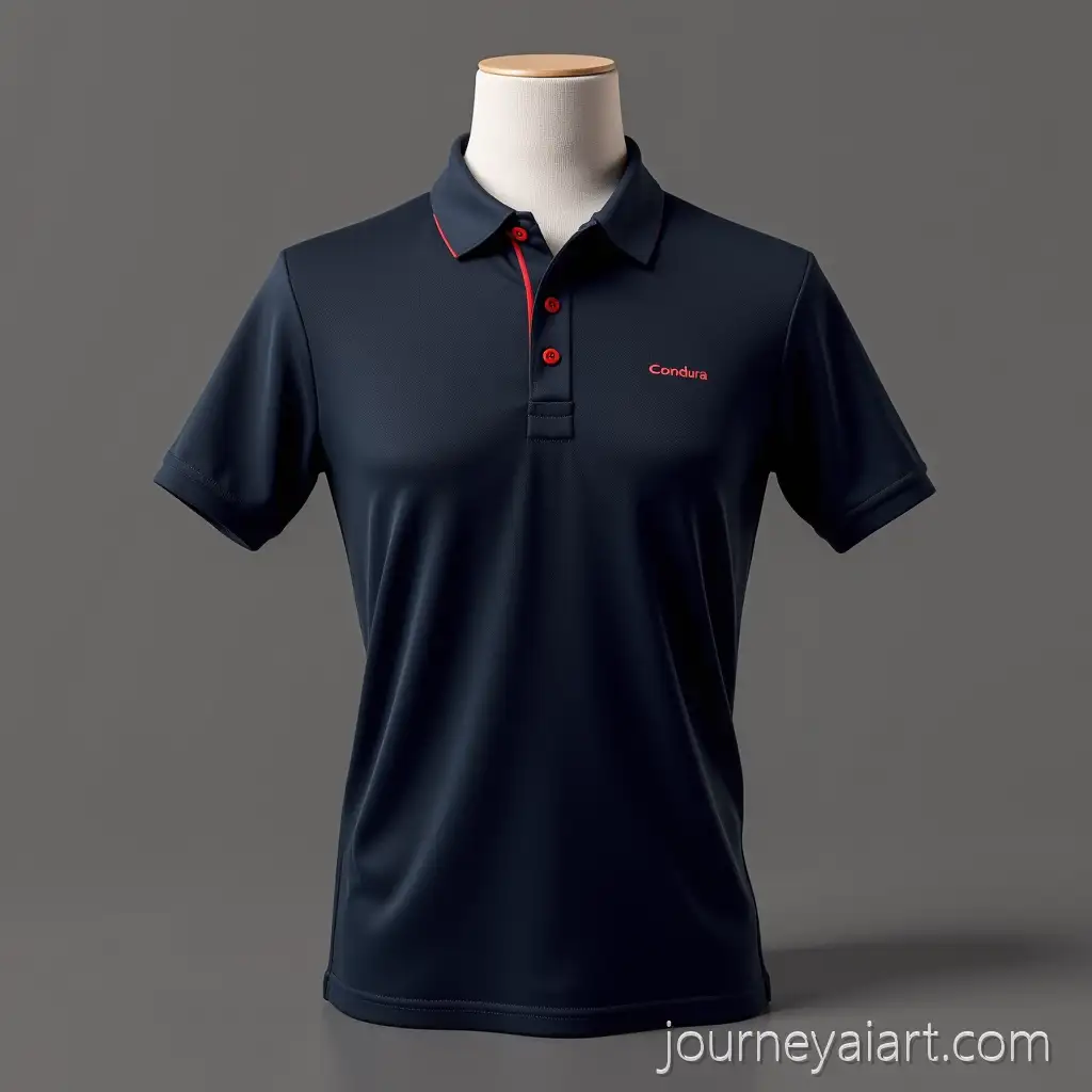 MinimalMinimalist-corporate-polo-shirtist-Corporate-Polo-Shirt-Design-with-Condura-Branding-in-Dark-Blue-and-Red-Palette