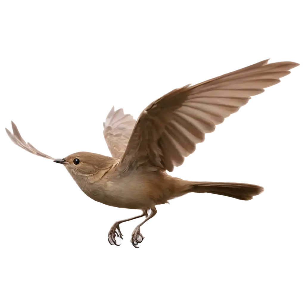 Nightingale-Bird-Flying-Sideways-PNG-Image-HighQuality-Transparent-Artwork